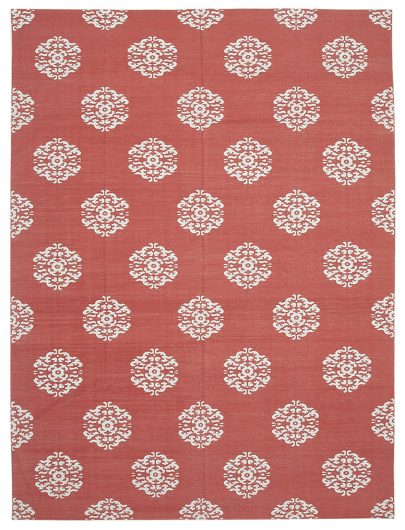 8' 10'' x 11' 10'' Flatweave Dhurrie Rug