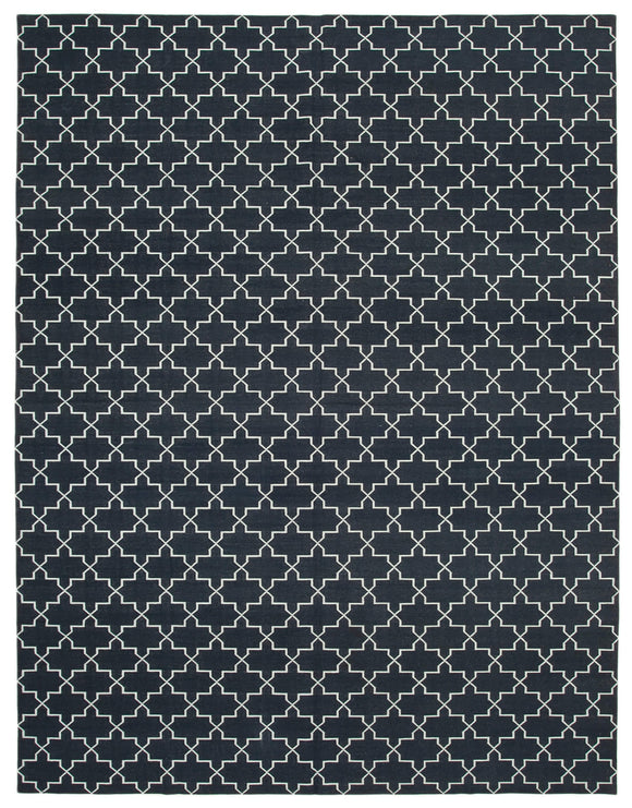 9' 2'' x 12' Flatweave Dhurrie Rug