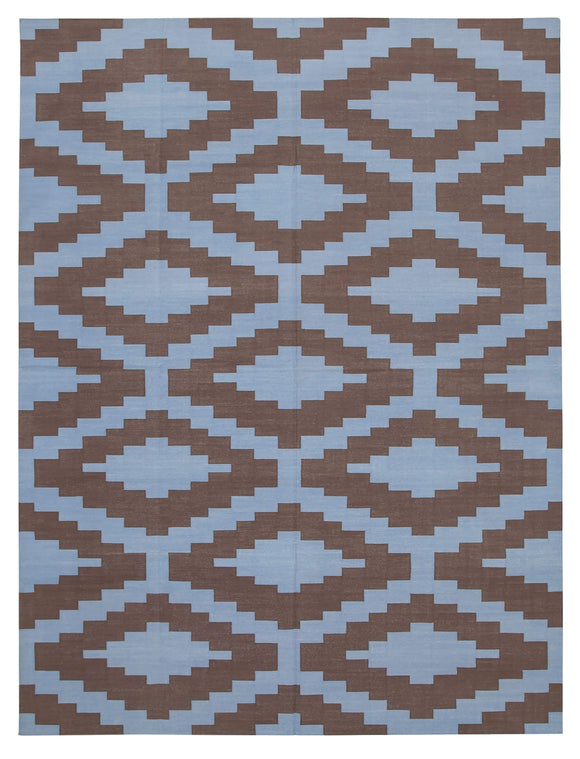 9' 1'' x 11' 11'' Flatweave Dhurrie Rug