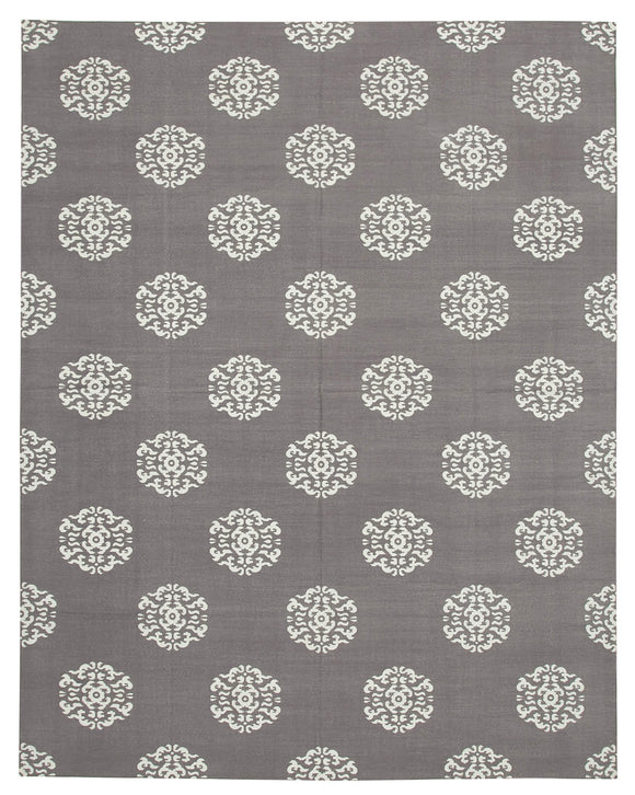 9' 1'' x 11' 8'' Flatweave Dhurrie Rug