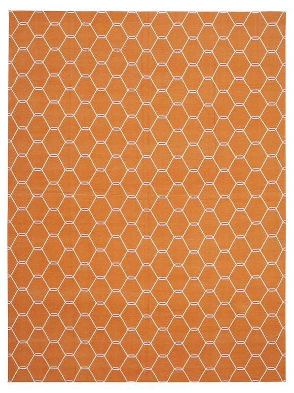 8' 11'' x 11' 11'' Flatweave Dhurrie Rug