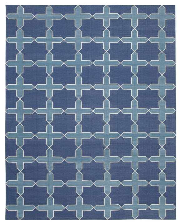 9' 2'' x 11' 9'' Flatweave Dhurrie Rug