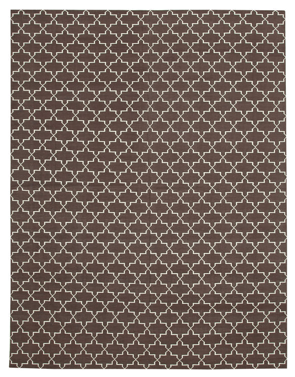 9' 3'' x 11' 11'' Flatweave Dhurrie Rug