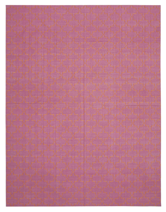 9' 1'' x 11' 9'' Flatweave Dhurrie Rug