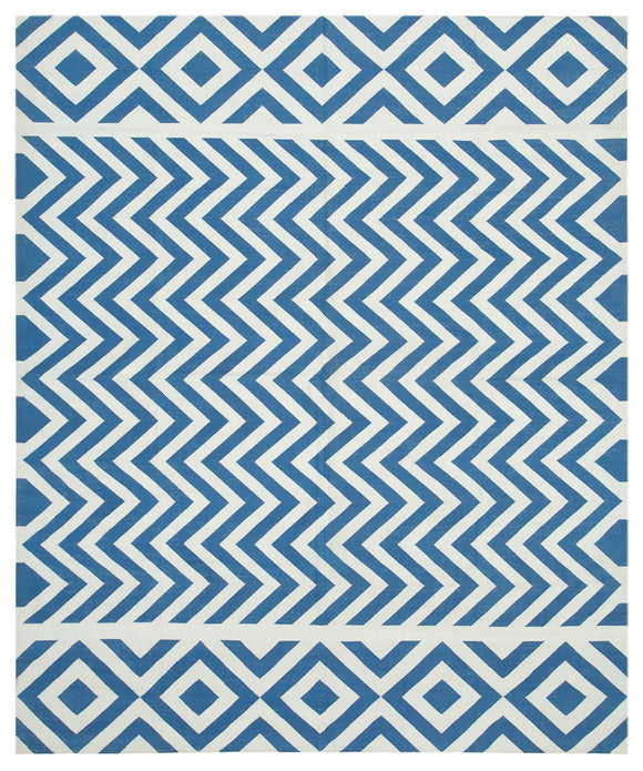 8' 2'' x 9' 10'' Flatweave Dhurrie Rug