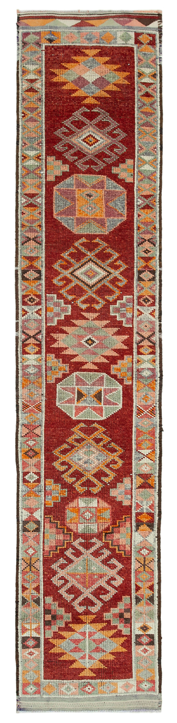 2' 7'' x 12' 7'' Handmade Runner Rug