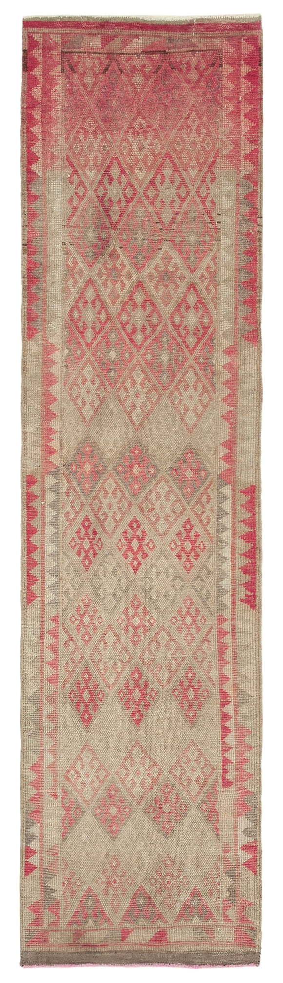 2' 10'' x 11' 5'' Handmade Runner Rug