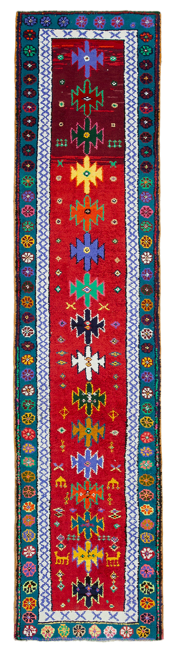 2' 11'' x 12' 2'' Handmade Runner Rug