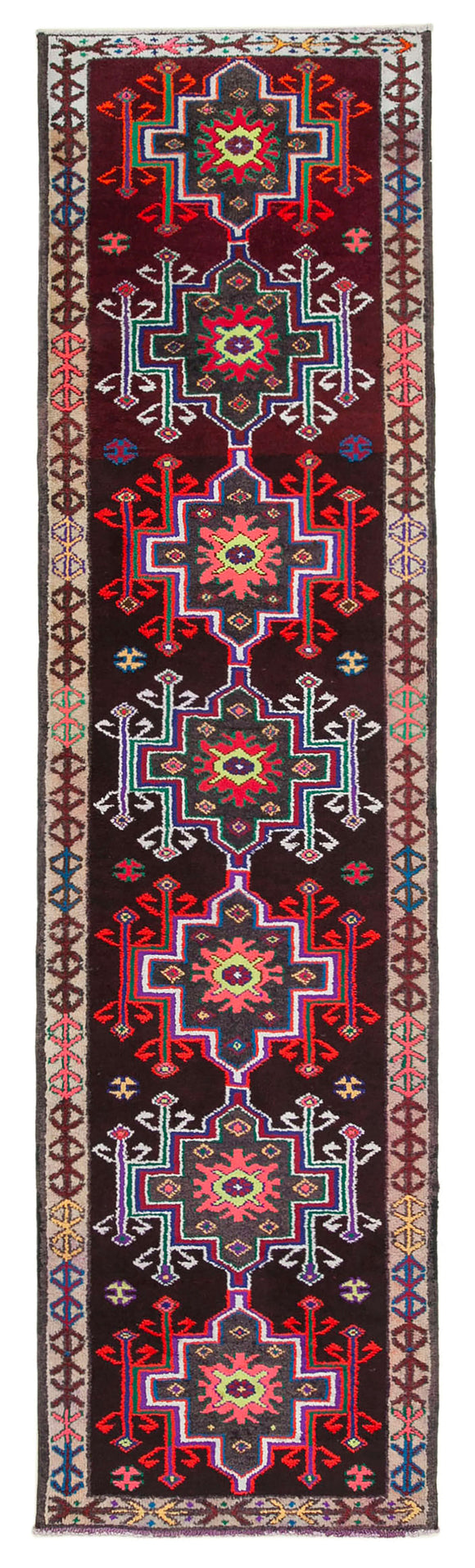 2' 11'' x 11' 1'' Handmade Runner Rug