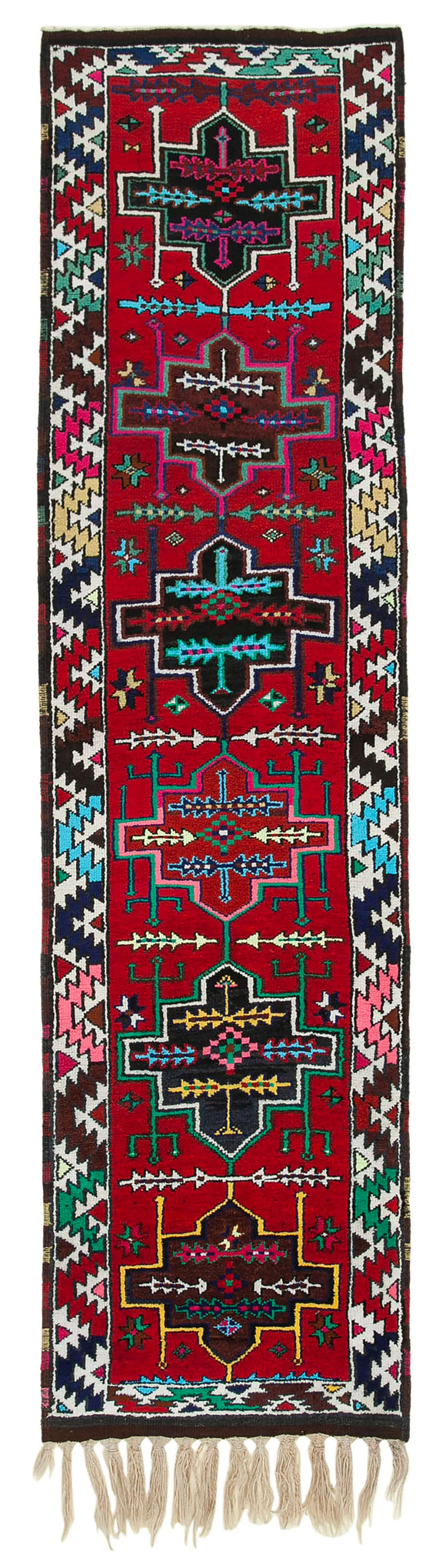 2' 11'' x 11' 0'' Handmade Runner Rug