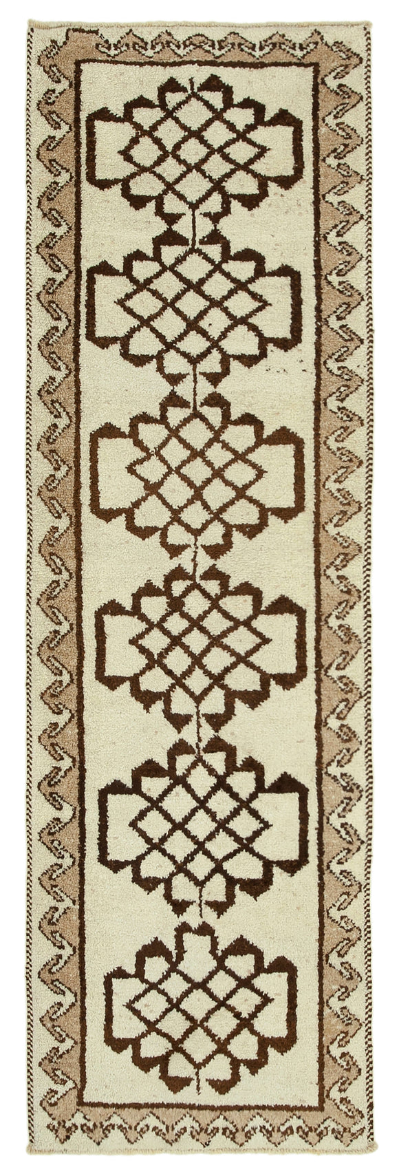 3' 3'' x 10' 7'' Handmade Runner Rug
