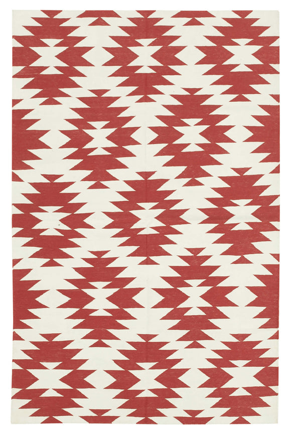 3' 6'' x 5' 5'' Flatweave Dhurrie Rug