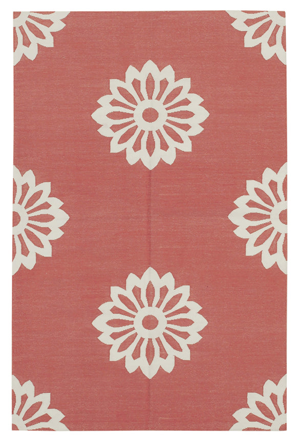 3' 6'' x 5' 5'' Flatweave Dhurrie Rug