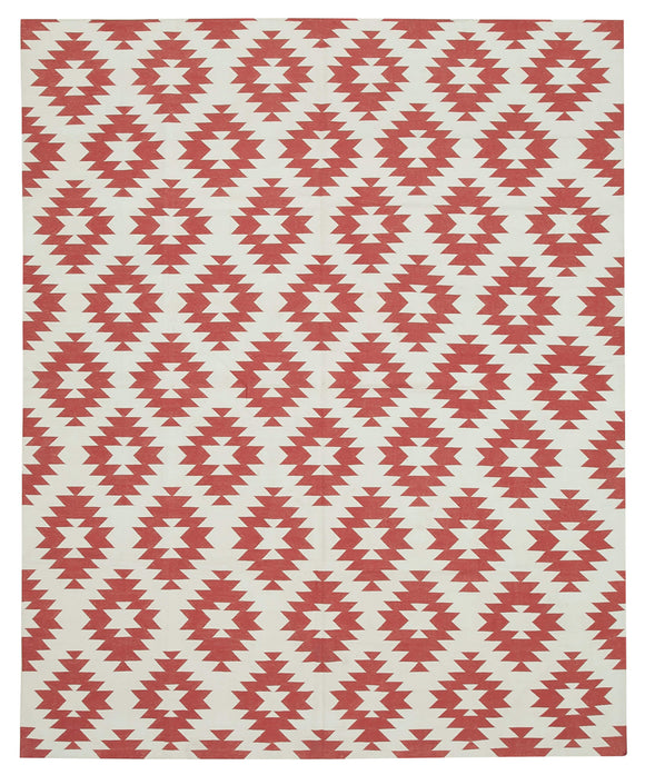 8' x 9' 11'' Flatweave Dhurrie Rug