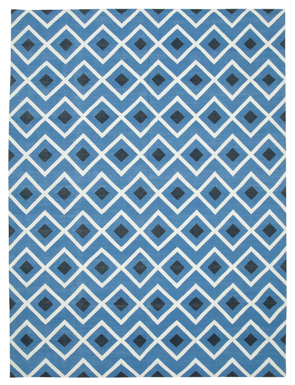 9' 11'' x 13' 7'' Flatweave Dhurrie Rug