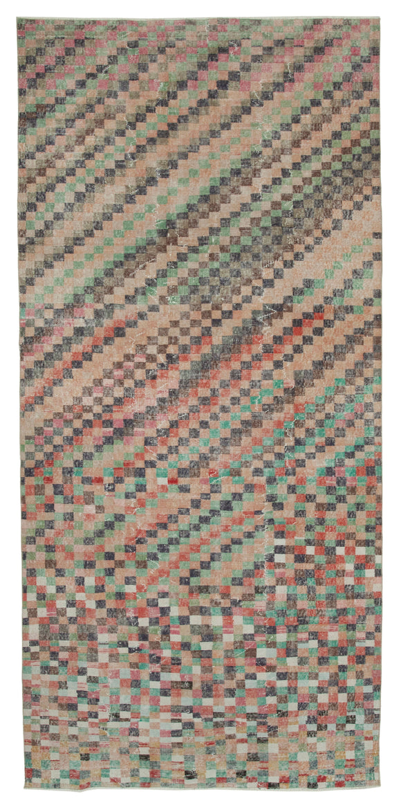 5' 3'' x 11' 7'' Hand-Knotted Turkish Boho Rug