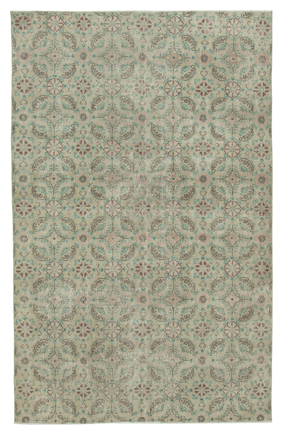 5' 7'' x 8' 10'' Hand-Knotted Turkish Boho Rug