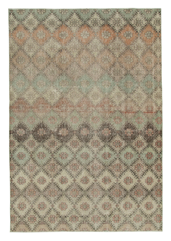6' 0'' x 8' 8'' Hand-Knotted Turkish Boho Rug