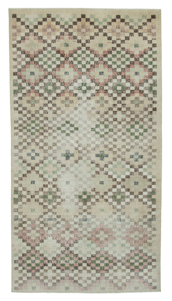 5' 1'' x 9' 8'' Hand-Knotted Turkish Boho Rug