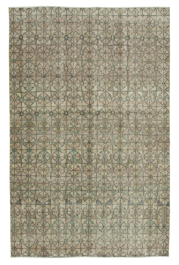 5' 11'' x 9' 3'' Hand-Knotted Turkish Boho Rug
