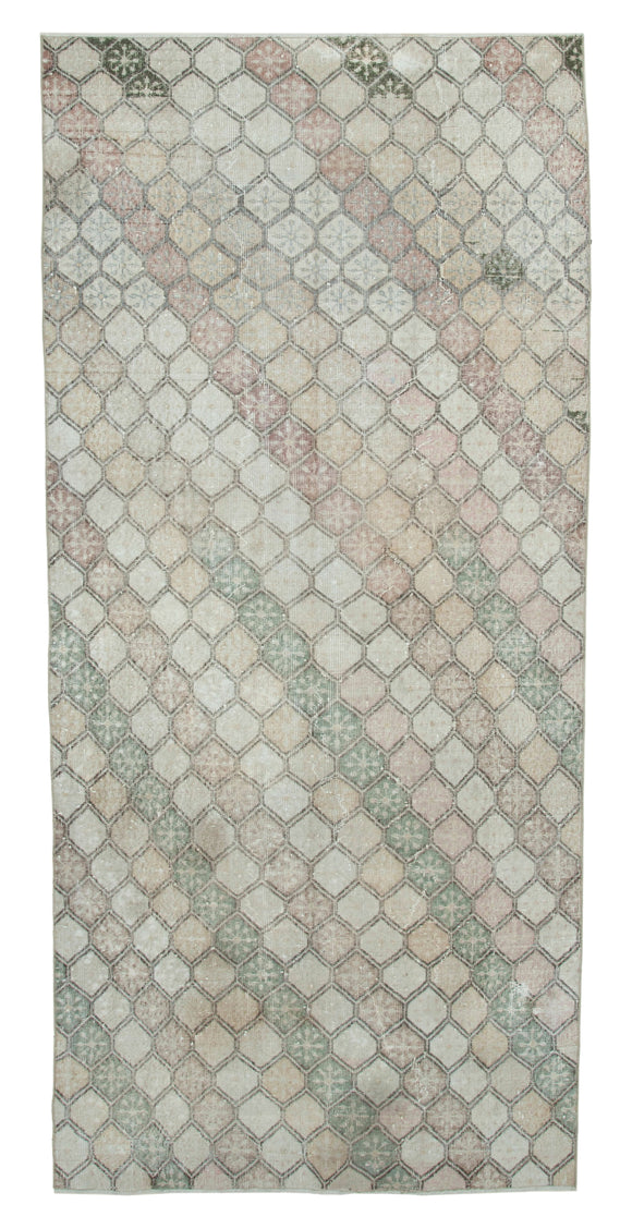 4' 10'' x 10' 6'' Hand-Knotted Turkish Boho Rug