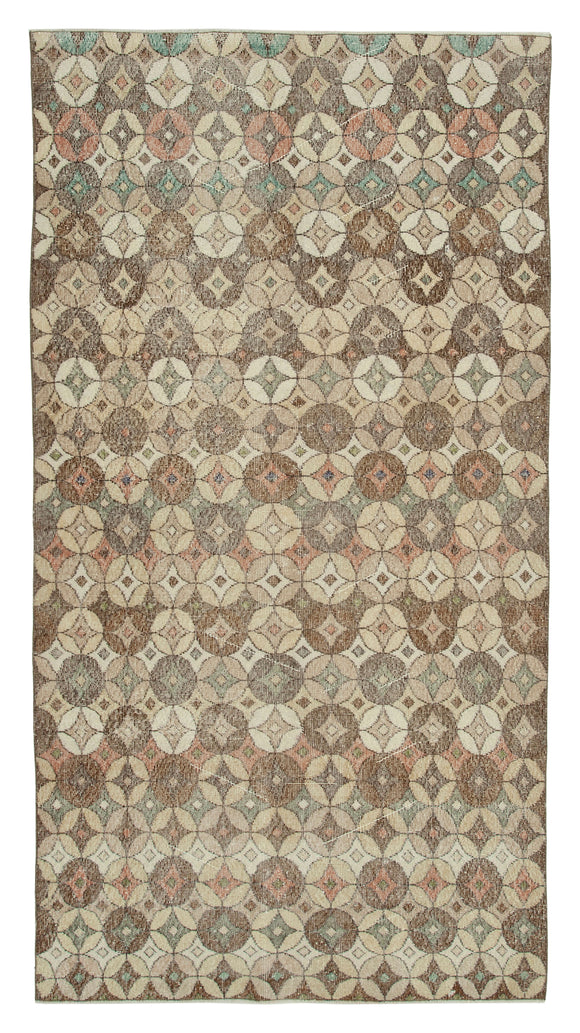 4' 10'' x 9' 2'' Hand-Knotted Turkish Boho Rug
