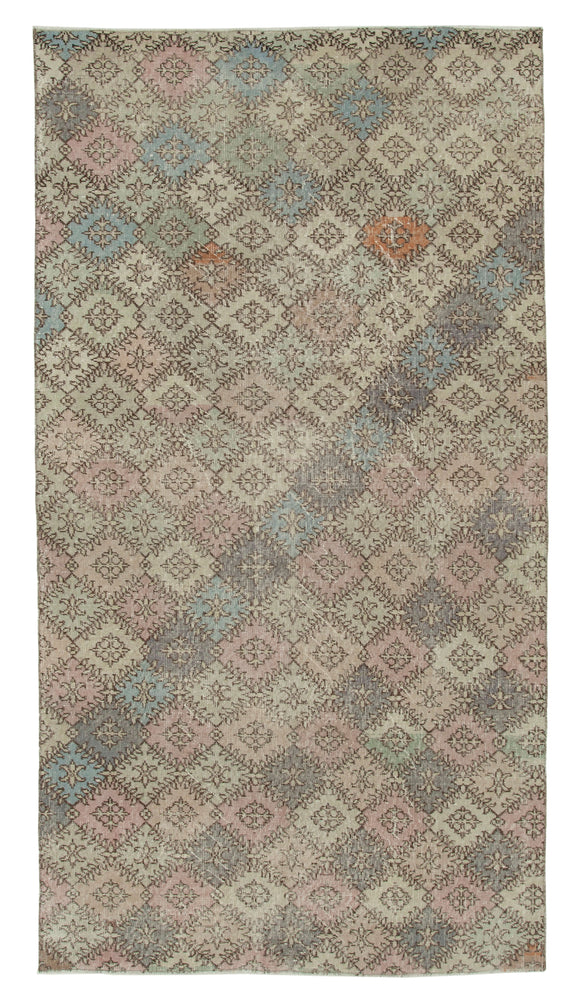 4' 11'' x 9' 3'' Hand-Knotted Turkish Boho Rug