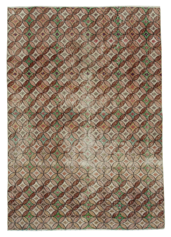 4' 11'' x 7' 1'' Hand-Knotted Turkish Boho Rug