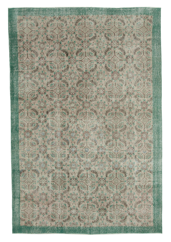 6' 11'' x 10' 1'' Hand-Knotted Turkish Boho Rug