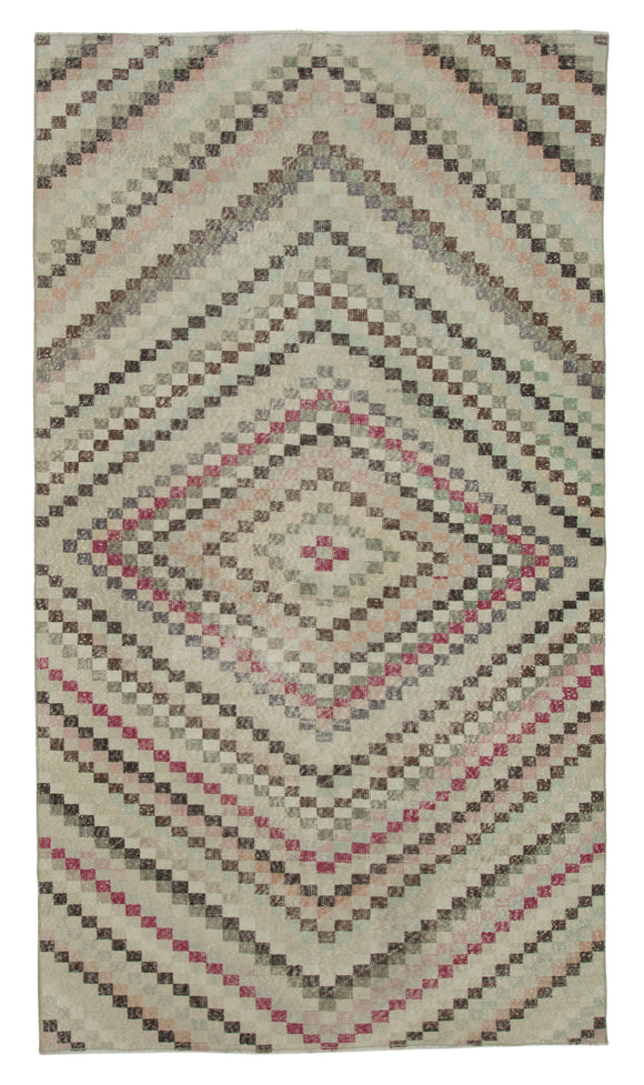 5' 5'' x 9' 8'' Hand-Knotted Turkish Boho Rug