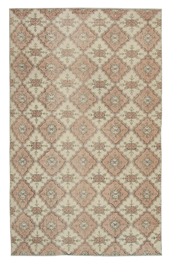 5' 7'' x 8' 11'' Hand-Knotted Turkish Boho Rug