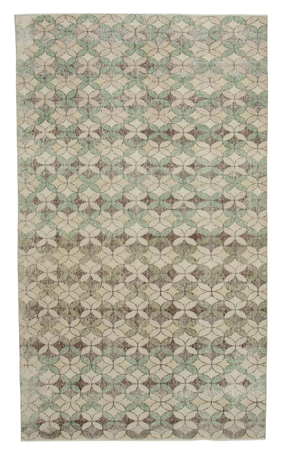 5' 6'' x 9' 4'' Hand-Knotted Turkish Boho Rug
