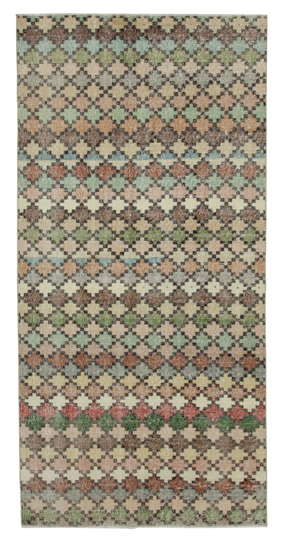 4' 5'' x 9' 2'' Hand-Knotted Turkish Boho Rug