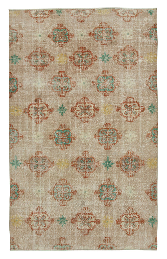 5' 5'' x 8' 10'' Hand-Knotted Turkish Boho Rug