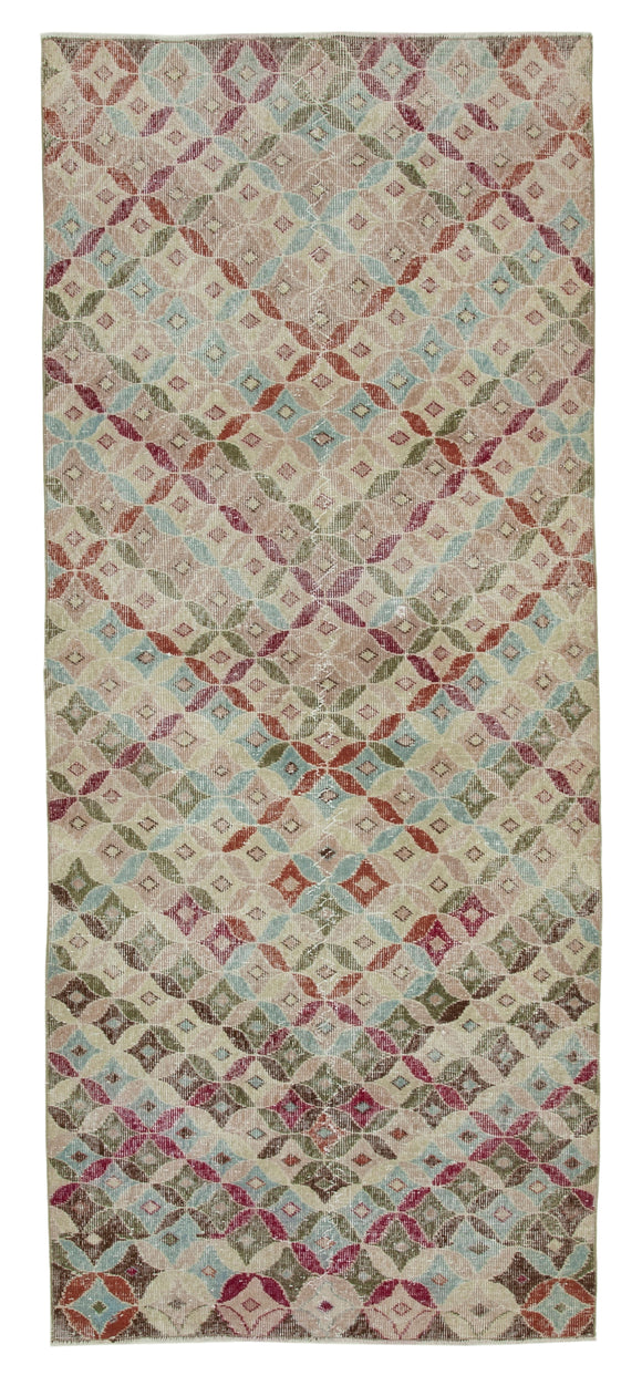 3' 8'' x 8' 11'' Hand-Knotted Turkish Boho Rug