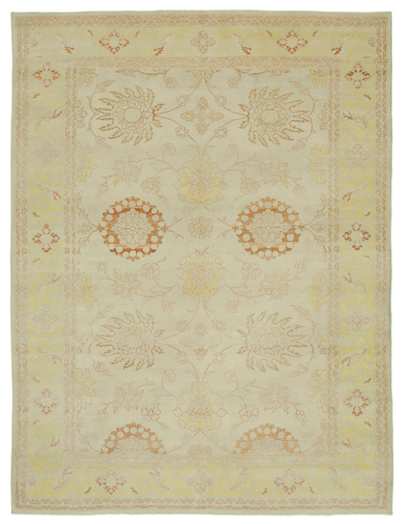 8' 7'' x 11' 9'' Hand-Knotted Oushak Rug
