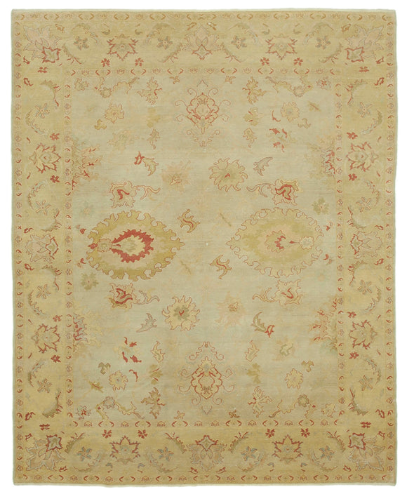 8' 1'' x 10' 0'' Hand-Knotted Oushak Rug