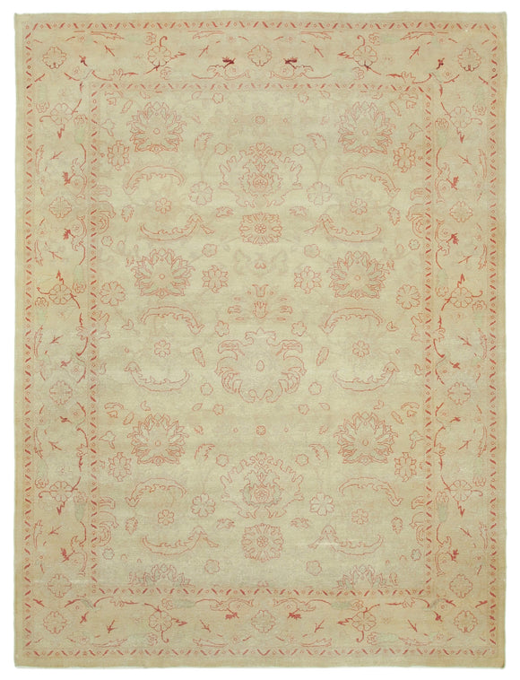 8' 8'' x 11' 7'' Hand-Knotted Oushak Rug