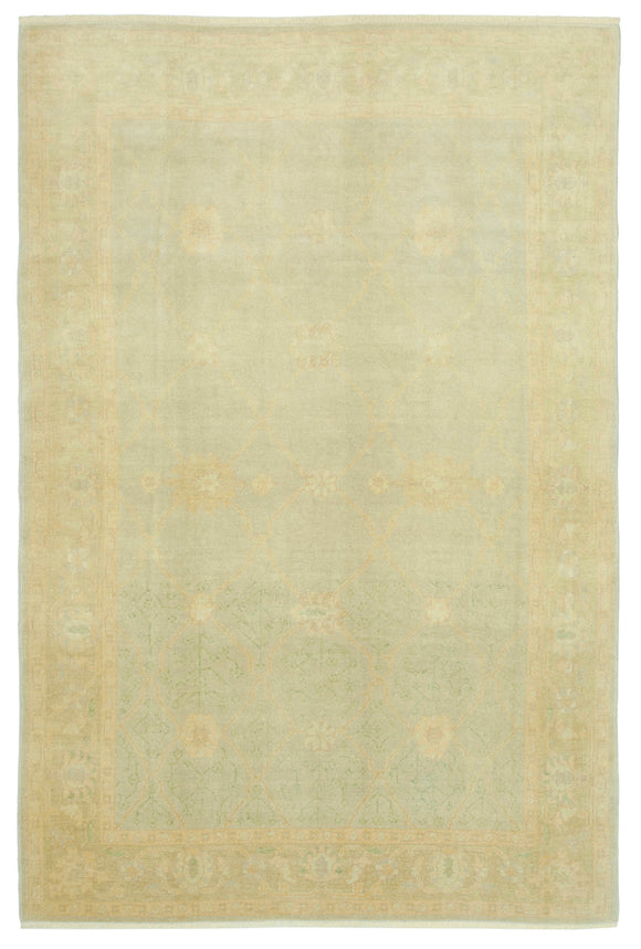 6' x 9' 1'' Hand-Knotted Oushak Rug