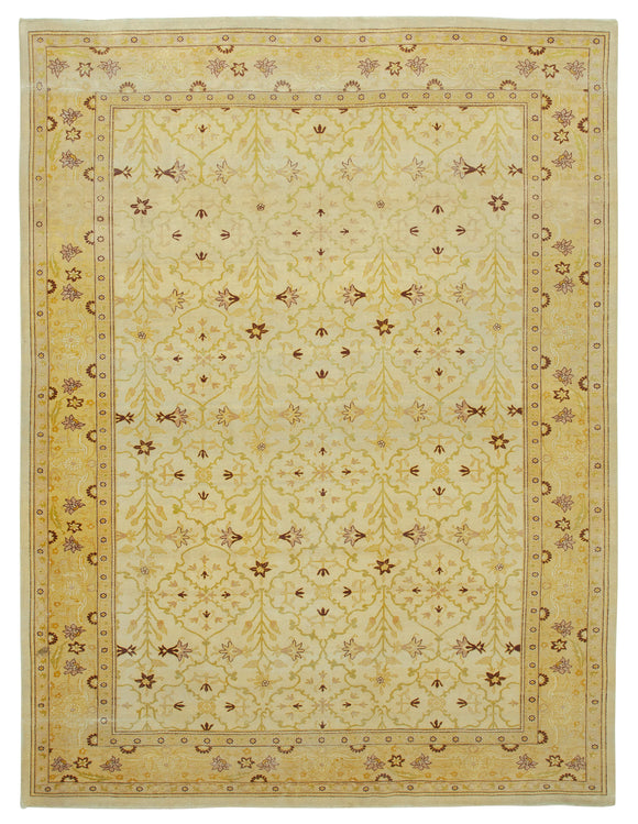 9' 11'' x 13' 4'' Hand-Knotted Oushak Rug
