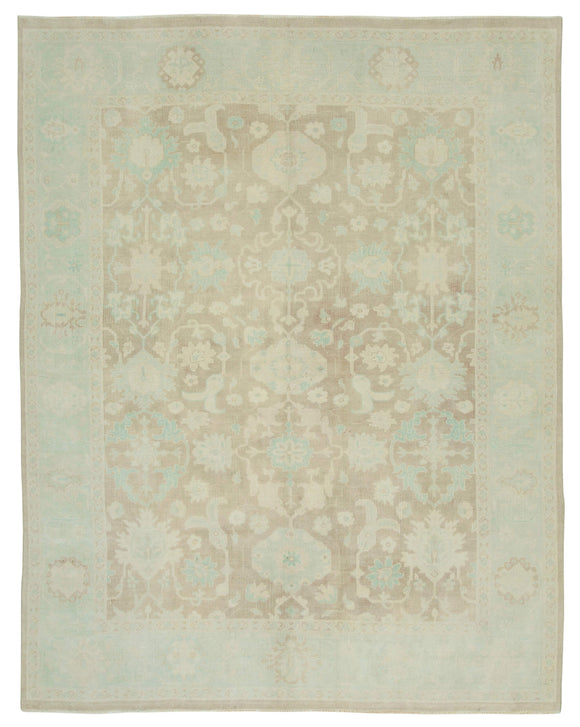 7' 10'' x 11' 8'' Hand-Knotted Oushak Rug