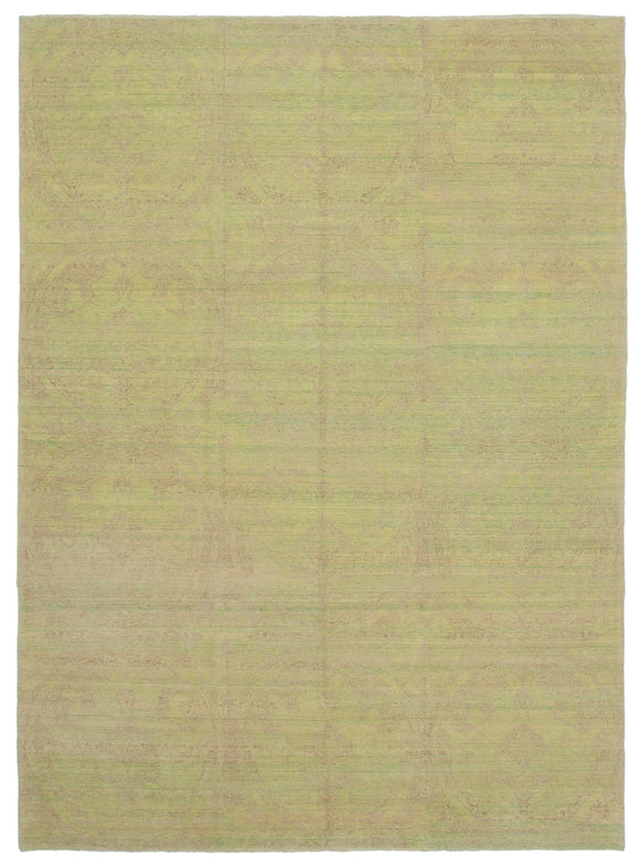 8' 11'' x 12' 3'' Hand-Knotted Oushak Rug
