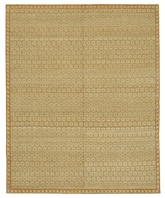 8' 0'' x 9' 11'' Hand-Knotted Oushak Rug
