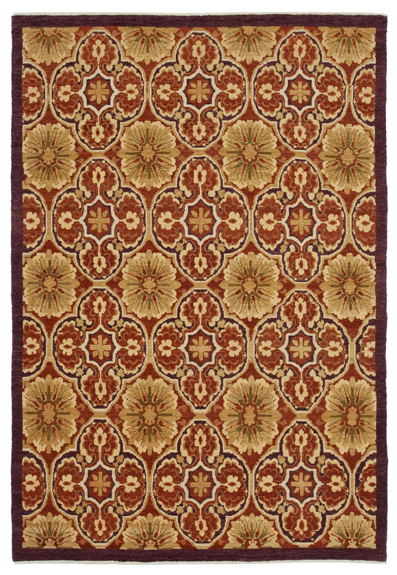 6' x 8' 8'' Hand-Knotted Oushak Rug