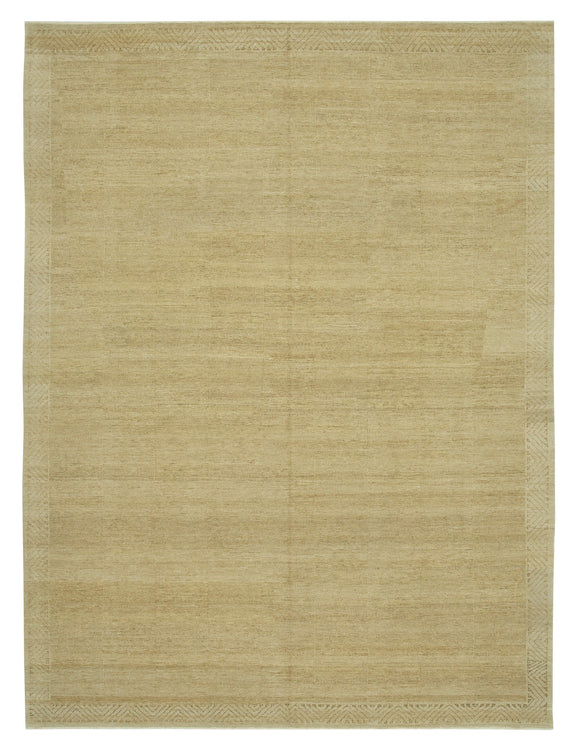 9' 1'' x 12' 1'' Hand-Knotted Oushak Rug