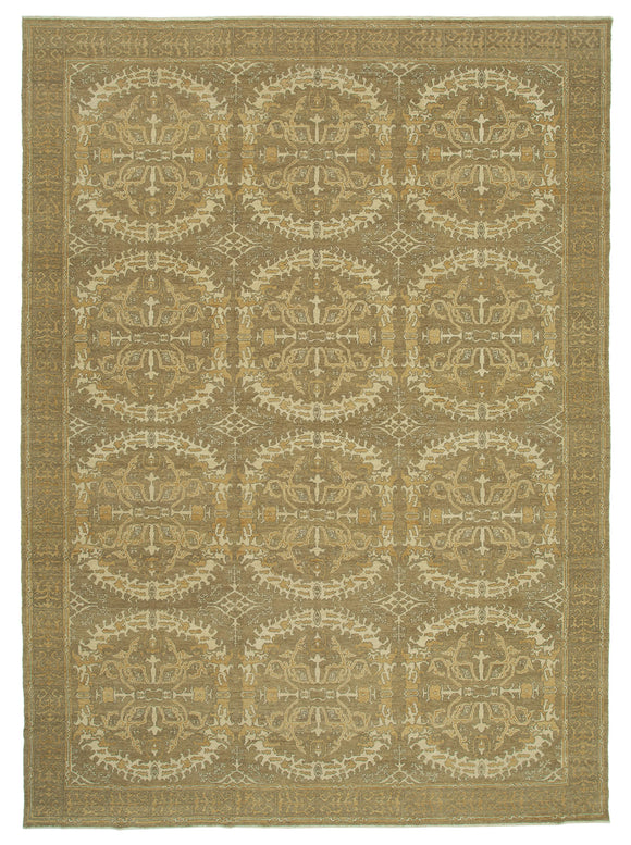 10' x 14' Hand-Knotted Oushak Rug