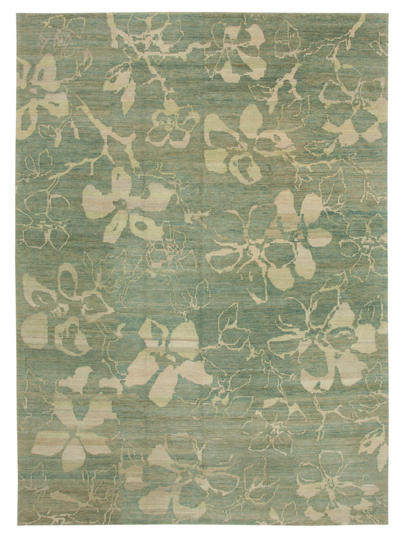 10' 1'' x 13' 11'' Hand-Knotted Oushak Rug
