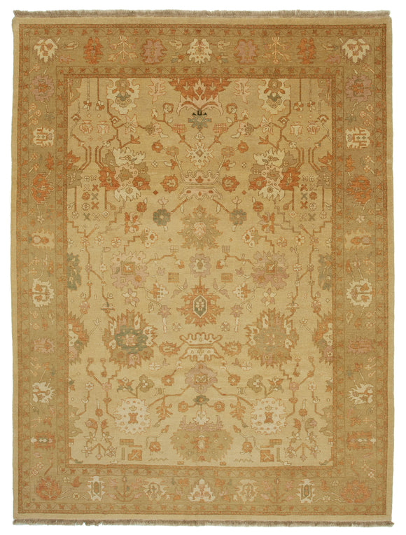 8' 11'' x 12' 0'' Hand-Knotted Oushak Rug