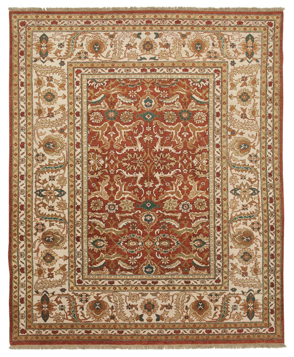 8' 11'' x 11' 3'' Hand-Knotted Oushak Rug