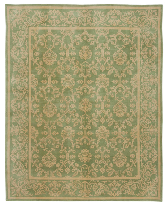 8' 2'' x 10' 2'' Hand-Knotted Oushak Rug